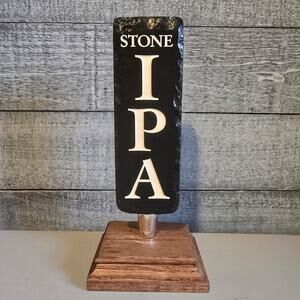 Stone Brewing Tap Handle – Stone IPA – Black Textured Style – Craft Beer